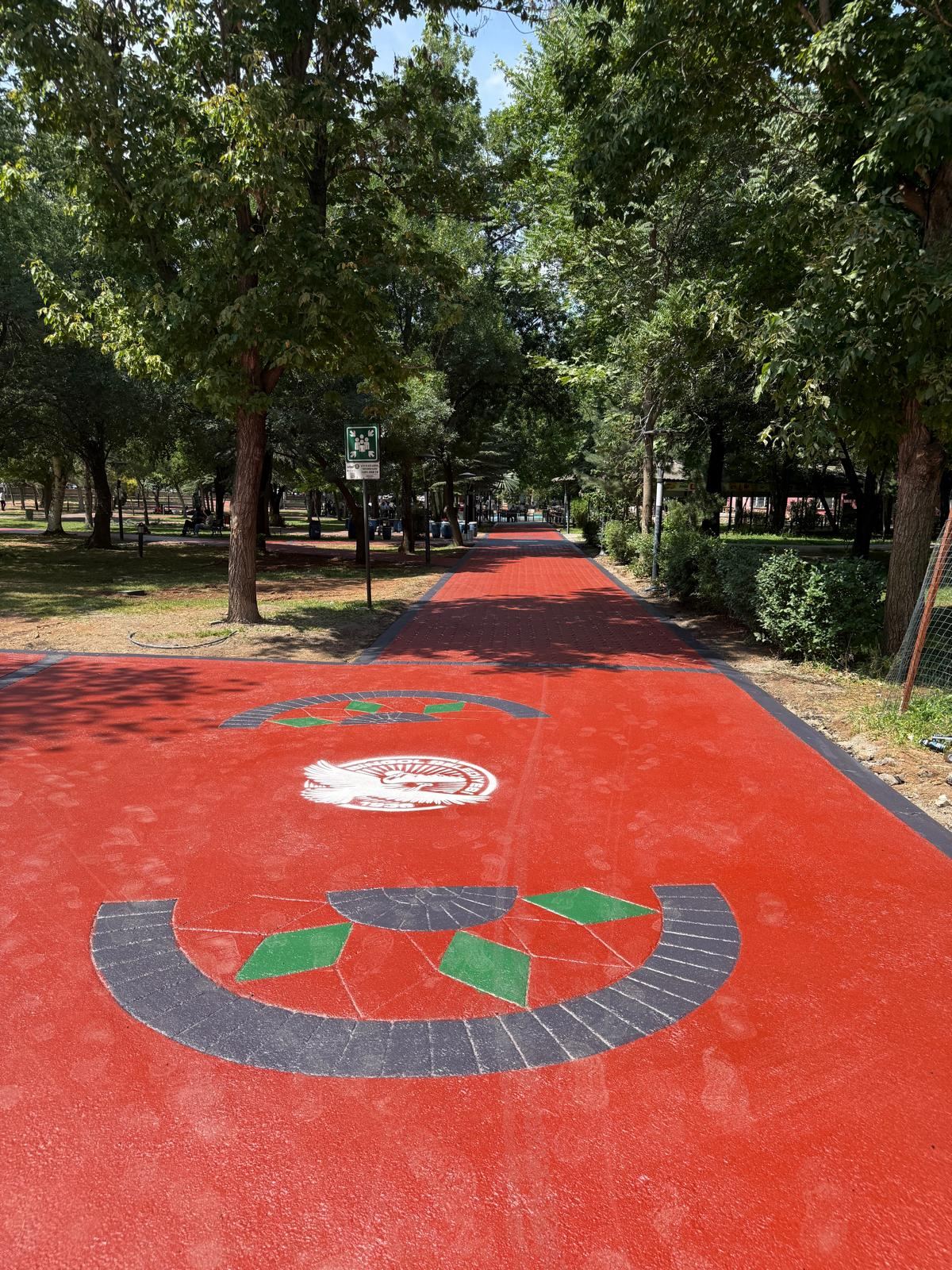 Desenli Asfalt Boyama uygulama örneği
