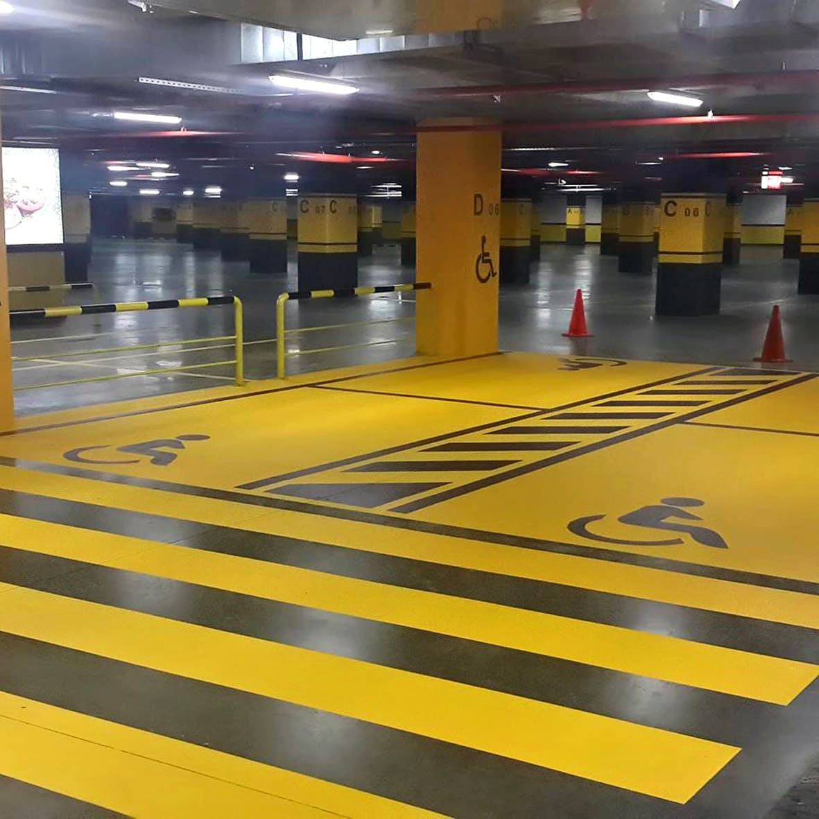 Otopark İşaretleme uygulama örneği