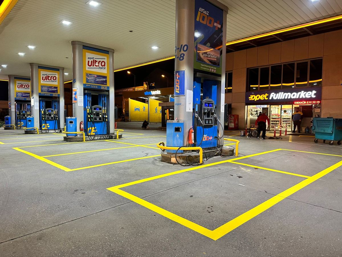 Otopark İşaretleme uygulama örneği
